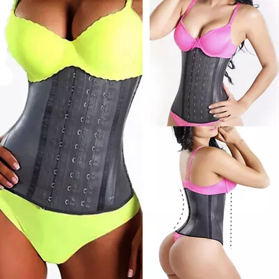 £20.79 • Buy Women Latex Underbust Body Shaper Waist Clincher Corset Training Trainer Belt UK