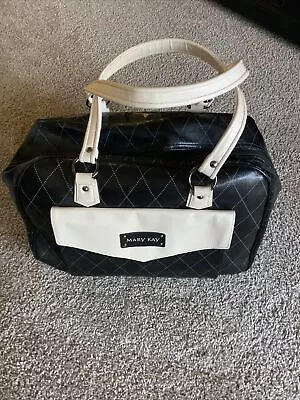 Mary Kay Large Black & Cream Consultant Overnight Make Up Travel Tote Bag As Pic • $19.40