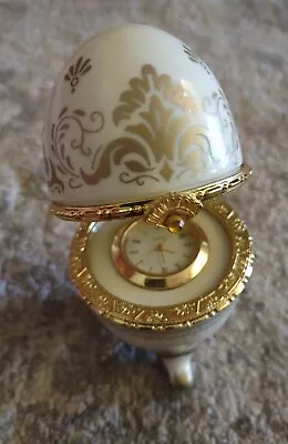 Unique Faberg Style Quartz Clock  • $47.50