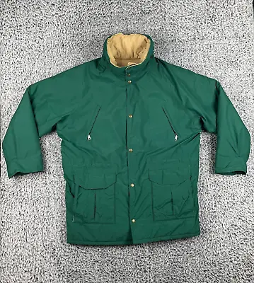 Vintage L.L. Bean Jacket Mens Large Green Maine Warden's Parka Gore-Tex Hooded • $178.84