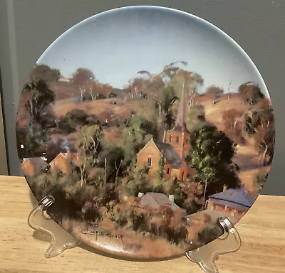 Bendigo Pottery Heritage Towns Collectable Plate “Carcoar” 2nd Issue 1990 VGC • $39