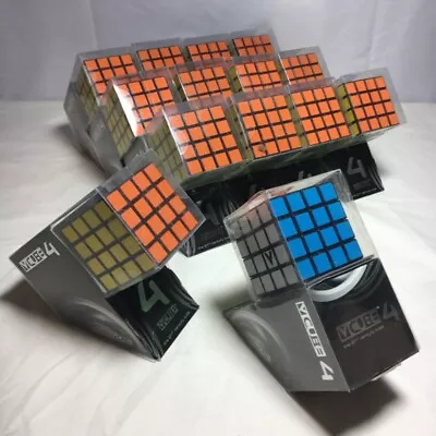 $6.98 • Buy V-CUBE 4x4x4 Brain Teaser Cube Multi-Color Flat Puzzle Black Plastic