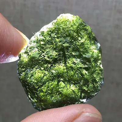 55Ct MOLDAVITE From Czech Republic From Meteorite Impact With Chips • $9.99