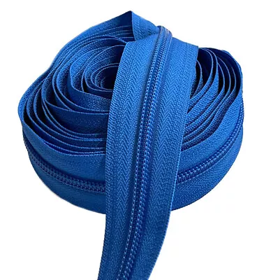 $12.99 • Buy Continuous Chain Zipper YKK#5 Nylon Coil By The Yard Bulk Colorful -DIY Sewing- 