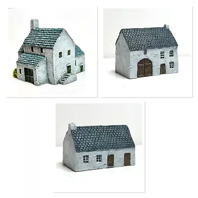 Set Of 3  X 6mm Wargame Buildings- (supplied Unpainted) • £9