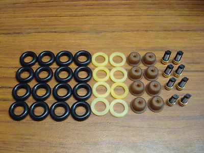 1986-1995 Mustang 5.0L Fuel Injector Repair Kit: Pintle Caps O-rings & Filters • $17.29