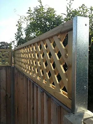 Long Trellis Garden Fence Height Extension Arms ONE PAIR U Channel 795mm • £17.99