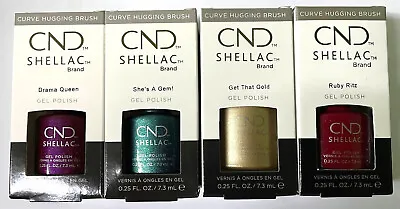 £9.99 • Buy Cnd Shellac Brand Gel Nail Polish 7.3ml Each Choose Your Shade Free Uk Delivery 