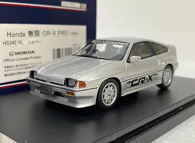 1:43 HI STORY HS342SL HONDA MUGEN CR-X CRX PRO 1984 Model Car JDM SILVER • $88.80