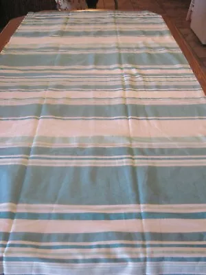 $14.99 • Buy NAUTICA White/Teal/Turquoise/Aqua Stripe 100% Cotton Shower Curtain