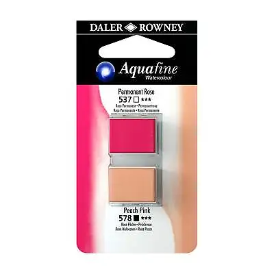 Daler Rowney Aquafine Half Pan Blister Set (Various Colours) • £2