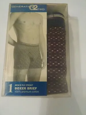 Mens Vintage 100% Cotton Boxer Shorts Generation 2 size Small Made In USA. • $9.99