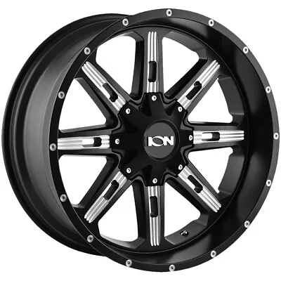 Ion 184 17x9 5x5 /5x5.5  +18mm Black/Milled Wheel Rim 17  Inch • $171.99