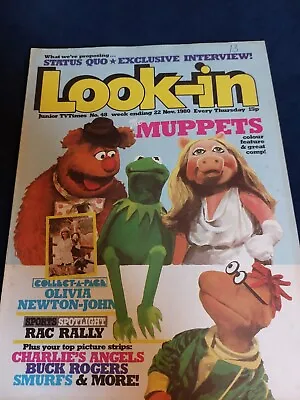 Vintage LOOK IN Magazine 22 NOVEMBER 1980 Muppets Quo Charlies Gummidge Mork 287 • £12
