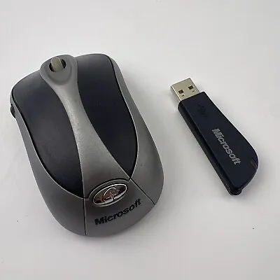 Microsoft Wireless Notebook Optical Mouse 4000 Model 1050 /w USB Receiver • $10.95