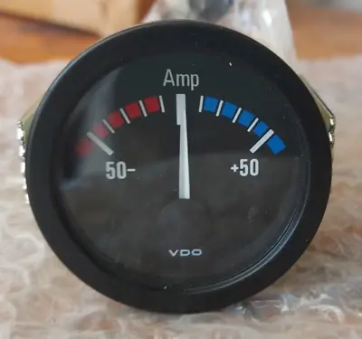 NOS VDO Vintage 50-50 Amp Gauge - Date Stamped 3.92 • $59.90