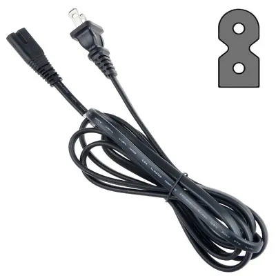 6Ft AC Power Cord 2 Prong Flat For Vizio M321i M401i M471i M501d M551d M601d TV • $7.99