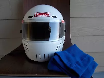 Simpson Shark Helmet  Snell 90  Bell Arai Shoei SIZE 7 1/4 58cm DRAG RACING F1 . • $349.99