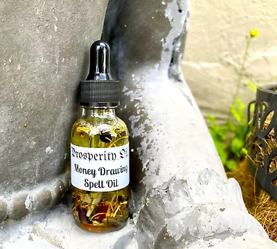 Prosperity Oil Money Drawing Magical Spell Oil Wealth Abundance Wiccan 2oz • $21.95