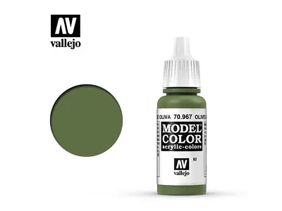 Vallejo Model Color Paint - Olive Green 17ml - 70.967 • £2.95