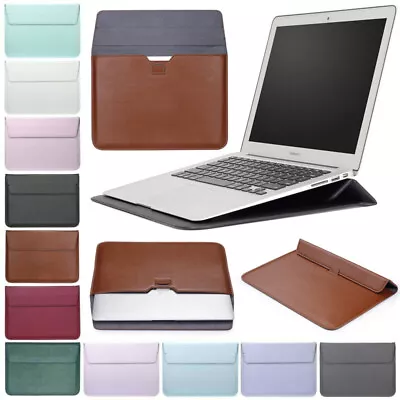 $12.44 • Buy For MacBook Air 11  13  Pro 13.3 Retina PU Leather Laptop Sleeve Bag Case Cover