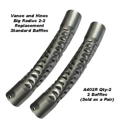 Vance And Hines Replacement Standard Baffles For Big Radius 2-2 Chrome Or Black • $89.99