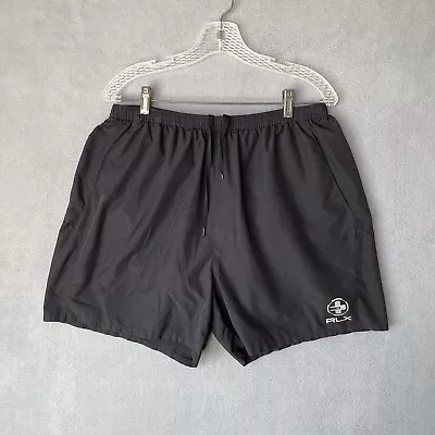 RLX Ralph Lauren Shorts Men's Large Black Performance Compression Spandex Lined • $28.99