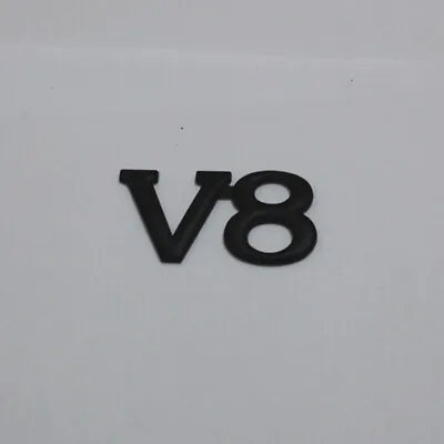 1x Black Matte V8 Metal Emblem Badge Sticker Decal Car Performance Sports Racing • $8.98