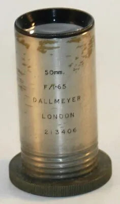 Vintage Dallmeyer 50 Mm F:1.65 Projection Lens. Serial Number 213406 • £44