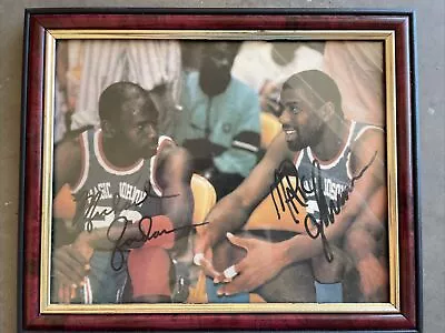 Michael Jordan Magic Johnson Autographed Signed 8x10 Photo REPRINT • $21