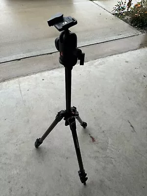 Manfrotto 190CX3 MagFiber Tripod 3 Section  And Ball Head. • $75