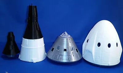 1/48 Scale Set Of 4 US Spacecraft Models - Mercury To Dragon! • $35.99