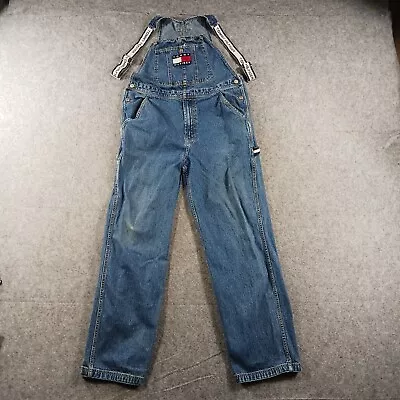 Tommy Hilfiger Overalls Mens Size Medium Blue Denim 90s Vintage **READ • $68