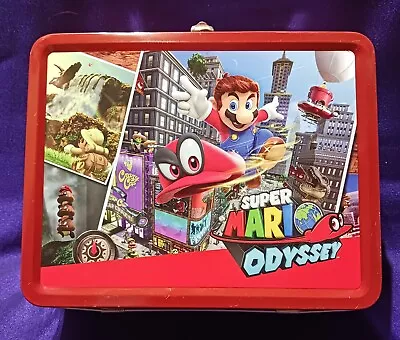 Super Mario Odyssey Metal/Tin Lunch Box NICE CONDITION! • $34.99