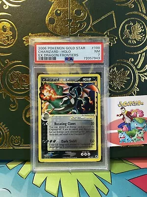 $2099.99 • Buy Psa 7 2006 Pokemon Gold Star Charizard - Holo Ex Dragon Frontiers # 100 
