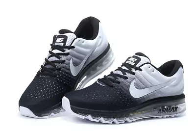 Nike Air Max 2017 Men's Running Shoes Black And White • $106.90