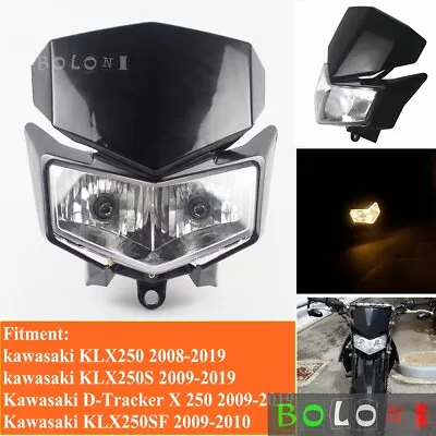 Dirt Bike Headlight Fairing For Kawasaki KLX250 08-19 D-Tracker X 250 KLX250S SF • $54.41