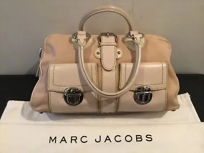 Authentic Marc Jacobs Handbag Venetia Satchel - Pink - Leather And Canvas • $175