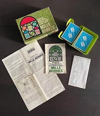 Vintage - Mille Bornes - 1962 Parker Brothers - French Card Game PLEASE READ • $13.99