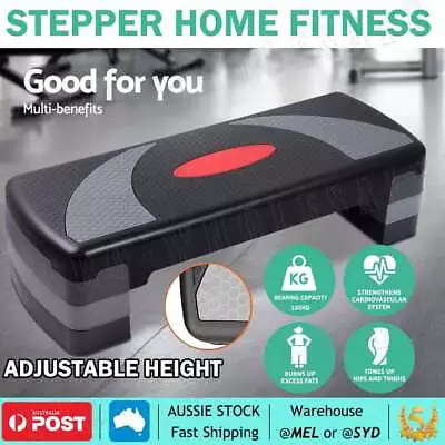 Aerobic Workout Home Gym Fitness Exercise 4 Block Bench Step Level Stepper AU • $23.55