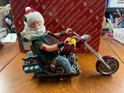 Clothtique Possible Dreams Santa Easy Rider #71134 Motorcycle Chopper 12” W/ Box • $69.99