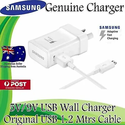 $6.47 • Buy NEW GENUINE SAMSUNG 9V ADAPTIVE FAST AC Wall Charger For S7 S6 Edge + Note 4 5