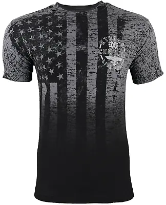 Xtreme Couture By Affliction Men's T-shirt Crestmore US Flag Eagle S-5XL • $24.95