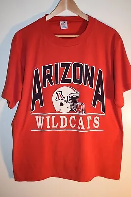 Arizona Wildcats Football Vtg Soft Thin Usa Made T Shirt Tag XL Fits M/L • $12