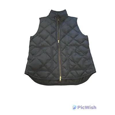 J.CREW Woman's Black Vest Size M Quilted Puffer • $22.35