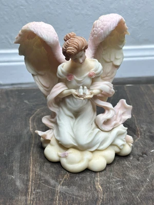 $15 • Buy Seraphim Angels Classic Tess Tender One Holding Birds Nest 1997 By Roman Inc