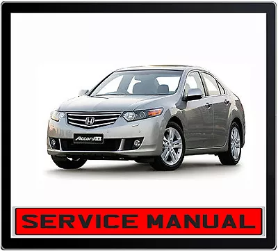 Honda Accord Euro 2003-2007 Repair Service Manual In Dvd • $17.49