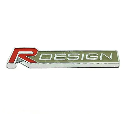 1x Volvo Red R Design Car Rear Boot Trunk Badge C30 S40 V50 XC60 XC90 S60 V70 • £18.99