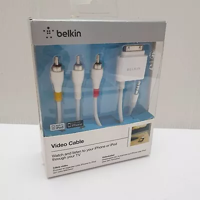 Belkin Video Cable To Watch Your IPod Or IPhone On Your TV For Some Models Only • £9.50