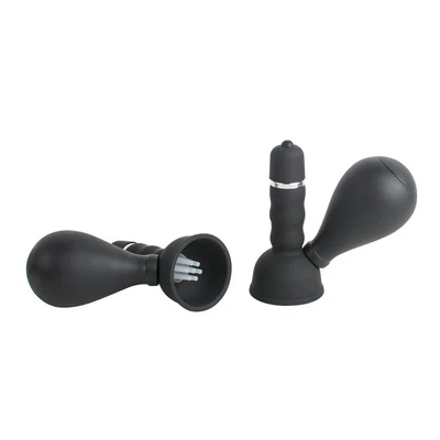 $9.99 • Buy 2*Breasts Massager Vibrating Nipple Stimulators Enhancer Vacuum Nipple Suckers
